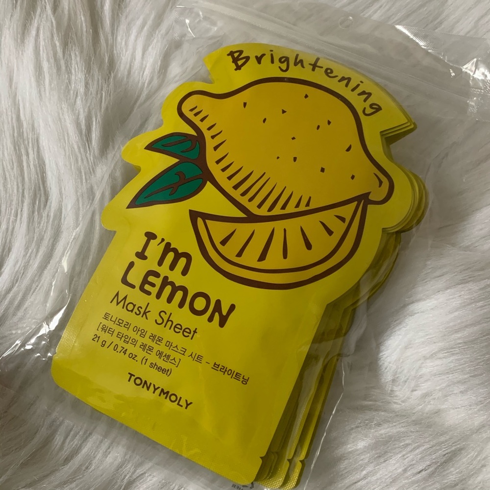 I’m lemon mask sheet